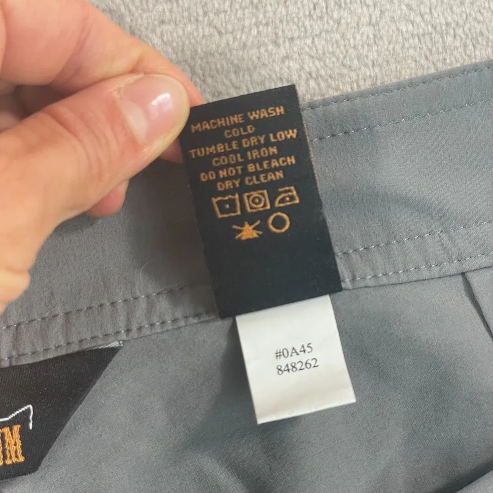 Orvis TroutBum Shorts Men 34 Grey Jackson Quick Dry‎ Utility Fishing Drawstring